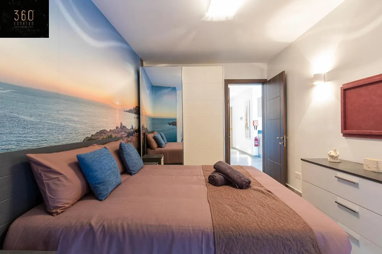 High-End Central Apt With Comfy Bed & Super Wifi By 360 Estates San Gwann Apartment