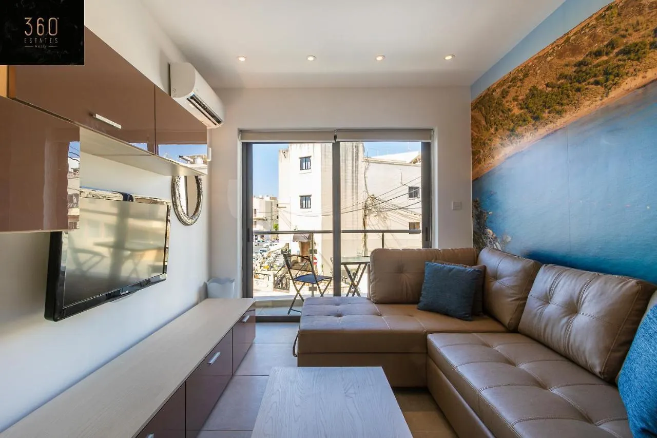 Apartment High-End Central Apt With Comfy Bed & Super Wifi By 360 Estates San Gwann